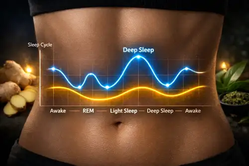 Deep Sleep Cycle Graph on Abdomen